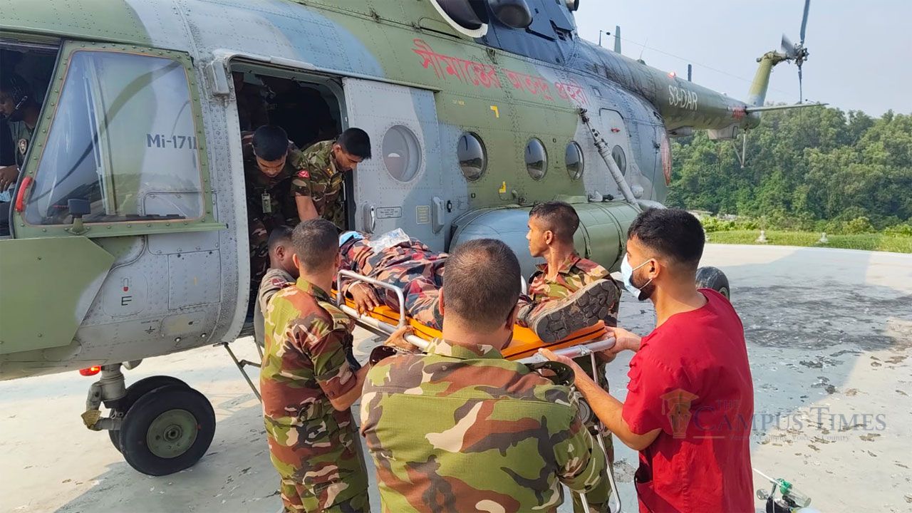 সীমান্তে দায়িত্ব পালনকালে হঠাৎ অসুস্থ বিজিবি সদস্য, আনা হলো চট্টগ্রাম সিএমএইচে