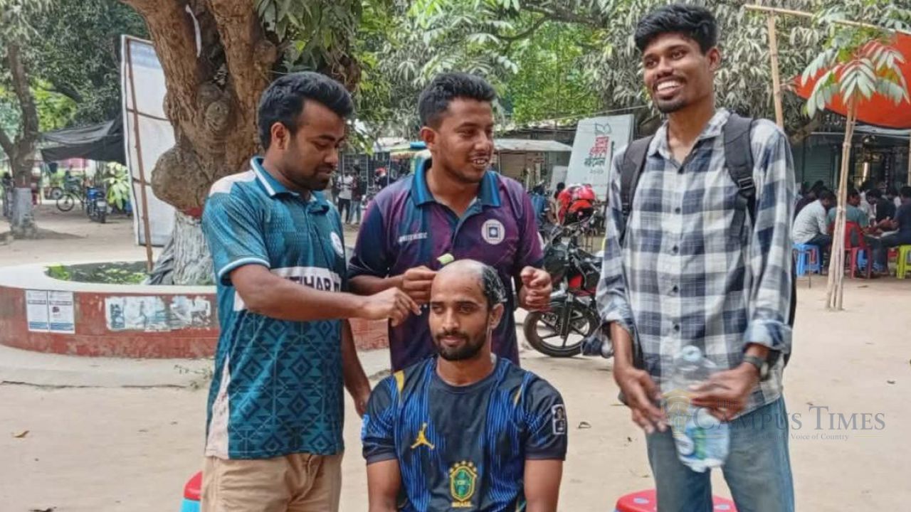 আর্জেন্টিনার জয়ে মাথা ন্যাড়া করলেন রাবির ব্রাজিল সমর্থক
