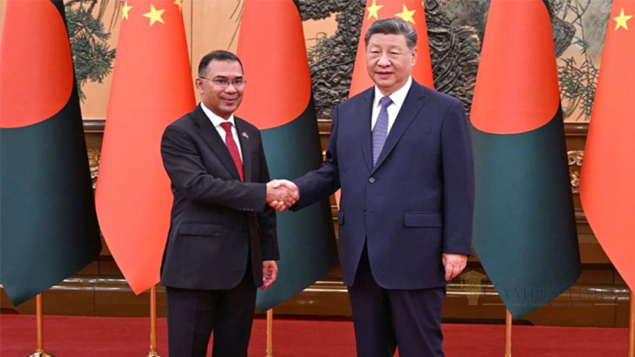 চীনের প্রেসিডেন্টের সঙ্গে প্রধানমন্ত্রী তারেক রহমানের বৈঠক অনুষ্ঠিত