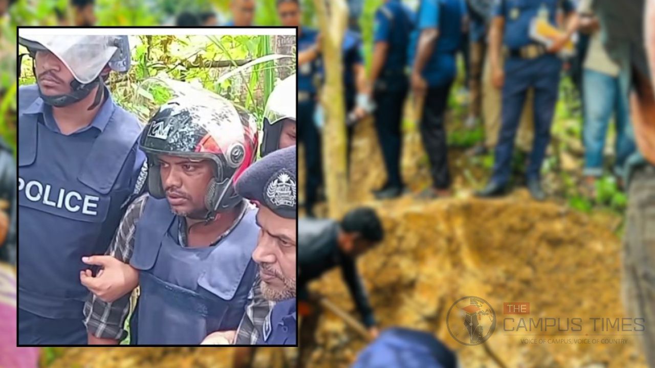 স্ত্রীকে হত্যার পর বাড়ির উঠানে মাটিচাপা, নিখোঁজের অভিনয় স্বামীর