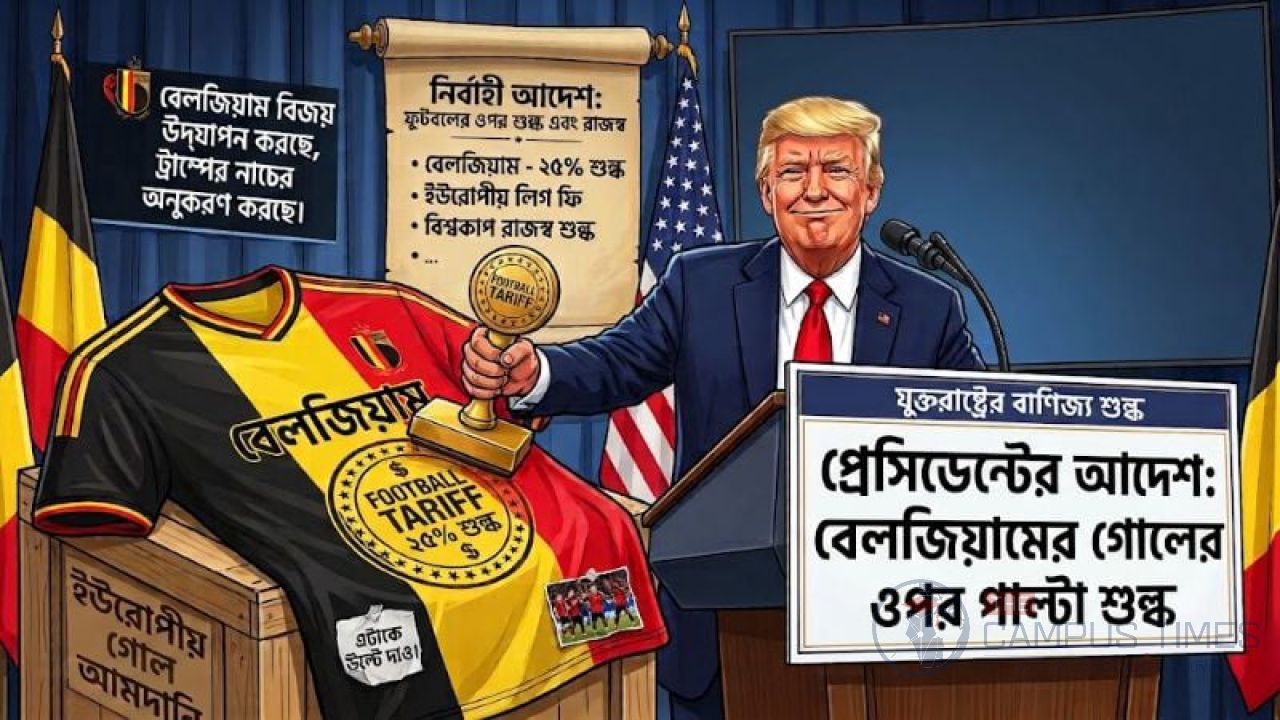 যুক্তরাষ্ট্রকে ৪ গোল, বেলজিয়াম কত শুল্ক দেবে?