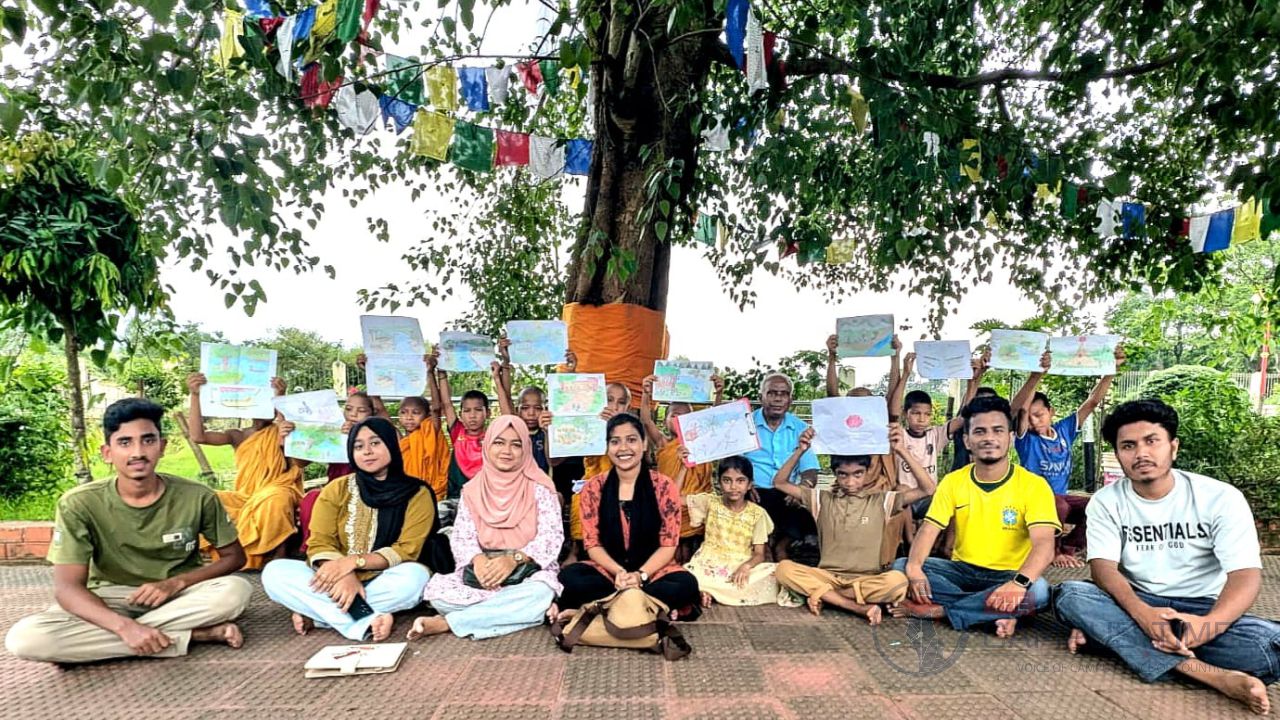 অনাথ শিশুদের স্বনির্ভর করতে কুবি শিক্ষার্থীদের উদ্যোগে ‘আলোর ক্যানভাস