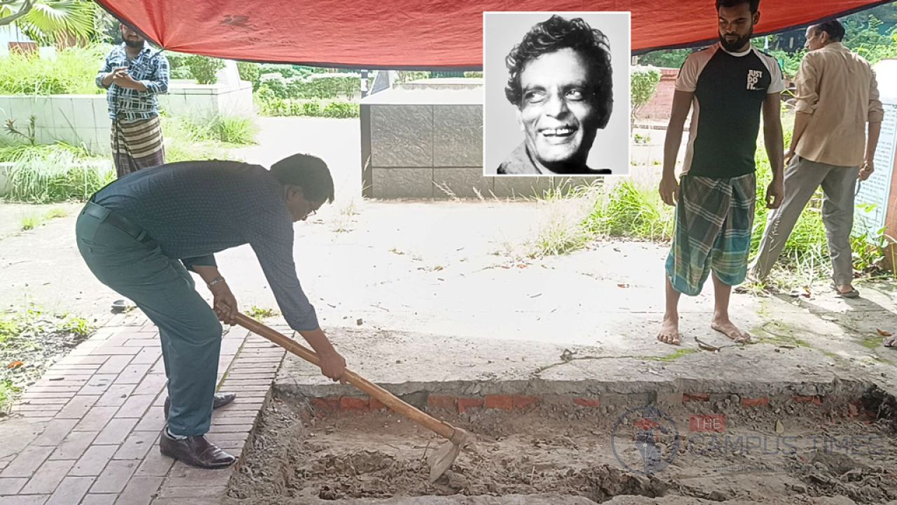 শহীদ বুদ্ধিজীবী কবরস্থানে স্থানান্তর হলো আহমদ ছফার দেহাবশেষ