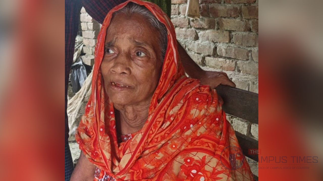 জমি লিখে না দেওয়ায় মাকে বাড়ি থেকে বের করে দেওয়ার অভিযোগ ছেলের বিরুদ্ধে