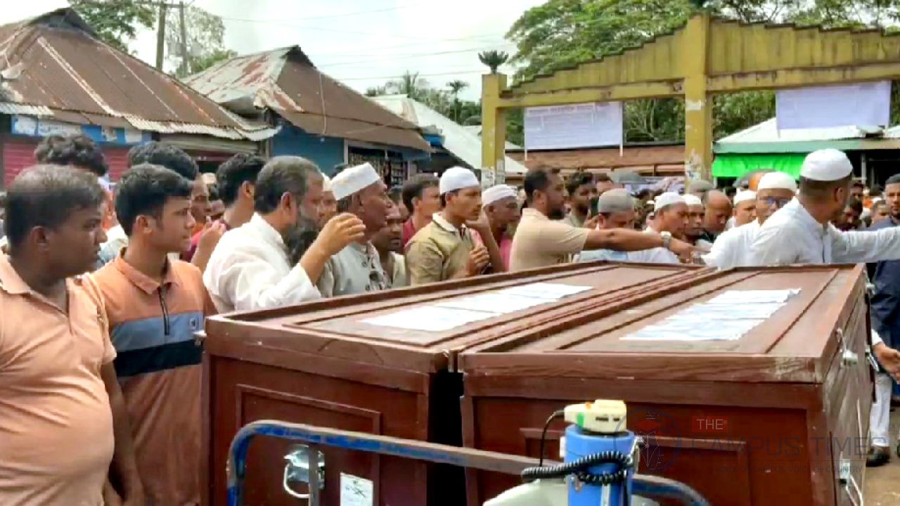 স্বপ্ন ফিরল কফিনে, লক্ষ্মীপুরে সহোদরকে চিরবিদায়