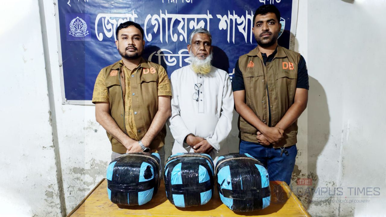 নোয়াখালীতে ১২ কেজি গাঁজাসহ কারবারি আটক