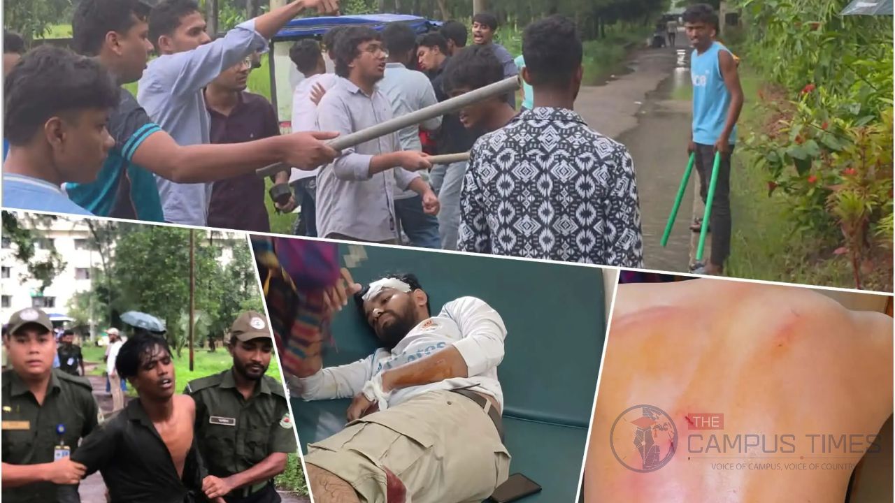 নোবিপ্রবিতে ছাত্রদলের দুই পক্ষের সংঘর্ষ। ভাঙচুর-ধাওয়া-পাল্টা ধাওয়ায় উত্তপ্ত ক্যাম্পাস, আহত ৫